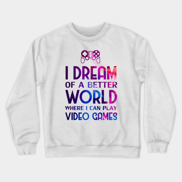 Gamers Don't Die They Respawn Crewneck Sweatshirt by Sanzida Design